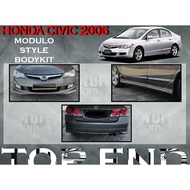 HONDA CIVIC FD MDL FULL SET BODYKIT CIVIC 2006-2008 MDL BUMPER SKIRT LIP FOR CIVIC FRONT SKIRT SIDE 