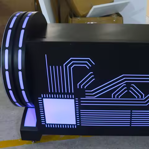 Bar LED DJ Table, Luminous Mixing Console, Nightclub Dance CD Player Stand,Movable Customization, DJ