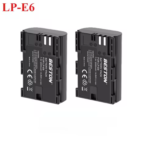 LP-E6 LPE6 E6N Camera Battery LED Dual Charger For Canon EOS 5DS R 5D Mark II 5D Mark III 6D 7D 70D 