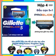 Box of 4 Gillette Proglide5 razor blades (5+1 shaving heads)