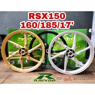 Sport Rim RAPIDO 601 1.60/1.85/17' SPORT RIM RS-X Honda RSX150  505 RSX 150 Black Gold Silver RS150 