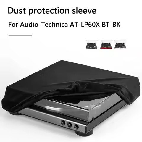 Turntable Dust Cover for Audio-Technica AT-LP60XBT Record Player Spandex Foldable Turntable Sleeves 