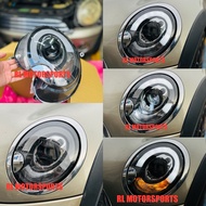 Mini Cooper R55 R56 R57 front headlamp headlight head lamp light bar led projector bodykit body kit