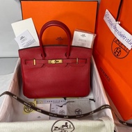 Preloved birkin 30 rouge casaque togo ghw stamp #P