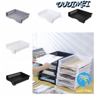 OUDIMEI Stackable File Rack, Desktop Organizer File Organizer A4 File Storage Tray, Simple Laminated