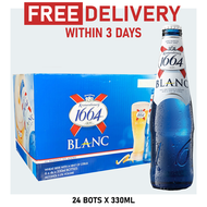 Kronenbourg 1664 Blanc Beer Pint 24 x 330ml Bottles BBD 02/02/2024 FREE DELIVERY WITHIN 3 WORKING DAYS