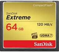 九晴天 租記憶卡、租相機 租鏡頭 租攝影機 出租～SanDisk 64G CF 120MB/s