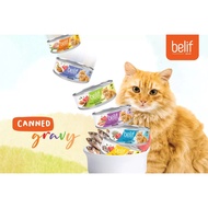 (Ready stock) Belif Cat Wet Food in Gravy Canned Food