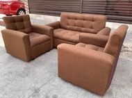 Ambassador brown fabric sofa uratex foam COD !!!