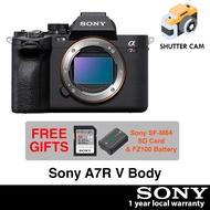 [SPECIAL PRICE] Sony ILCE-7RM5 (A7R V) Full Frame Mirrorless Body [Free Sony M64 SD Card, FZ100 Batt