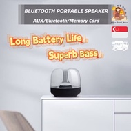 [SG] Portable Bluetooth Speaker ️ Stereo Speaker with AUX Bluetooth TF Card LED Speaker