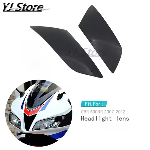 Fit For Honda CBR 600RR F5 2007-2012 Motorcycle Headlight Protector Lens Cover Shield Case 11 10 09 