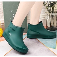 พร้อมส่ง🚚รองเท้าบูทกันฝนผู้หญิง rain boots กันน้ำมัน แฟชั่น กันน้ำ กันลื่น ทำงาน ใส่ได้ทุกโอกาส P-022