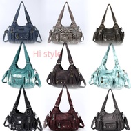 Angel Kiss Punk Subculture single-shoulder underarm Bag, Original Leopard Print tie-dyed y2k Tote ba