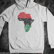 Africa Map Hoodie Jumper Cotton Fleece Material | New Pullover Hoodie