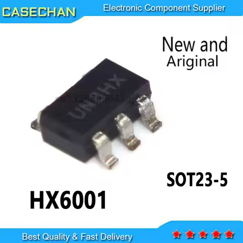 10pcs New HX6001 HX6001-NEC UN8HX 4.2V Lithium Battery Charge Management Chip SOT23-5