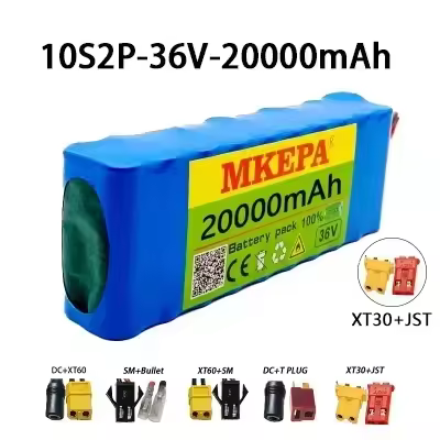 10S2P 36V 20000mAh 42V Electric Scooter Battery Lithium Electric Scooter 1000W Electric Scooter Batt