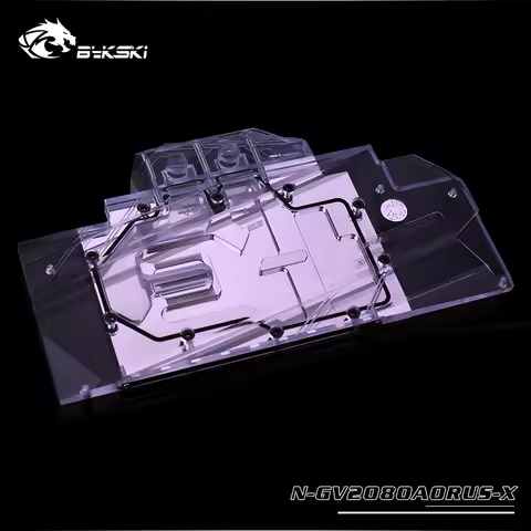 Bykski Full Cover RGB GPU Water Cooling Block for GIGA RTX2080 Aorus N-GV2080AORUS-X