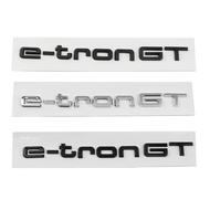 Car 3D ABS E tron GT Letters Logo Badge Emblem Decal Sticker For Audi Electric Car Q2 Q4 Q5 Q7 Q8 55