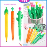 Pensil Mekanik Bentuk Sayuran Mechanical Pencil Vegetables Aesthetic Fancy Wortel Corn Alat Tulis An