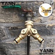 YANN Tap Irrigation Valve Brass For Garden Irrigation Tap Water Splitter Y-shaped Quick Connector