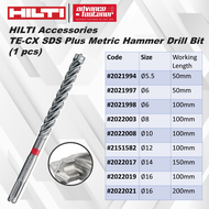 HILTI TE-CX SDS Plus Metric Hammer Drill Bit (1 pcs) Size: 5.5mm 6mm 8mm 10mm 12mm 14mm 16mm