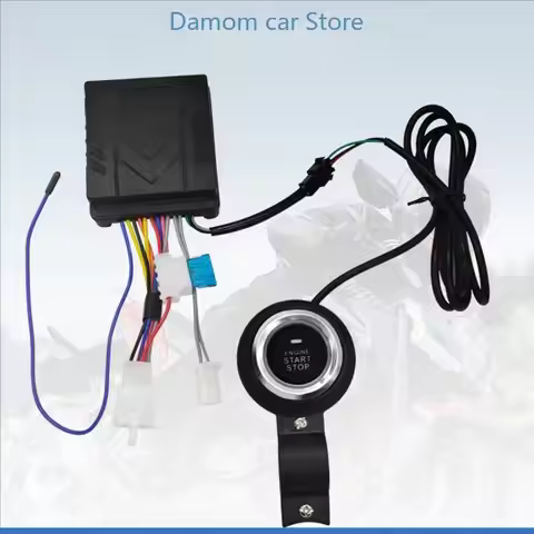 Motorcycle Alarm Remote Start Keyless Mobile Control Electric Engine Lock-Siren,Motorcycle Alarm Ele