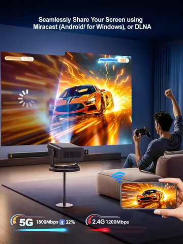 ThundeaL TD99W Full HD 1080P 4K Smart Image Projector WIFI 3D Video Game TD99W Quiet Home Theater Ci