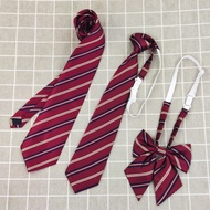 ญี่ปุ่น JK สไตล์พื้นฐาน Cyanotic สีแดงลาย Hand Tie-Free Pointed Bow Tie Bow Tie การจับคู่เสื้ออุปกรณ์เสริม Photography