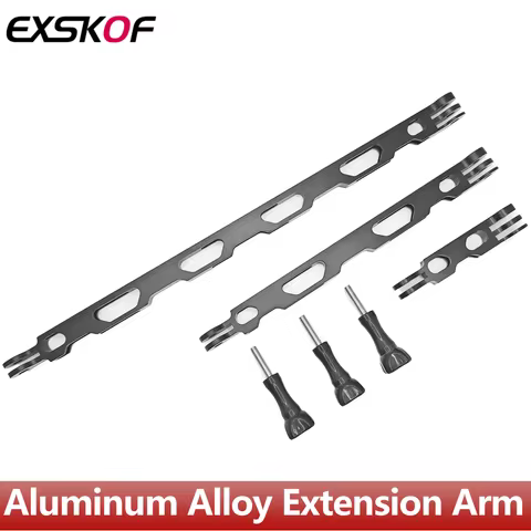 Aluminum Alloy Extension Arm Metal Mount For GoPro Hero 13 12 11 10 9 8 7 6 5 Insta360 X4 X3 X2 DJI 
