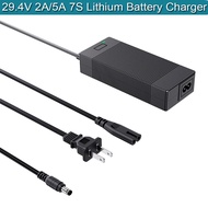 29.4V 2A Battery Charger for 25.2V 25.9V 24V battery, Input 100-240V AC-DC DC 5.5 x 2.1 mm Charge Po