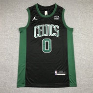 【3 styles】2022 NBA jersey Boston Celtics 0# TATUM black 75th new logo basketball jersey