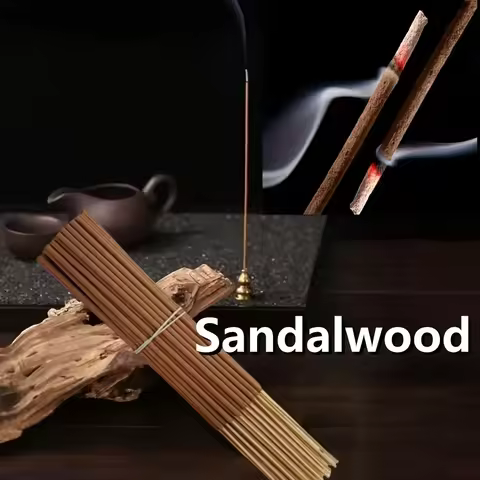 25/100 Sticks, Peruvian Sacred Wood (Sandalwood) 8.66inch Aromatherapy Sticks, Sandalwood Smoke Has 