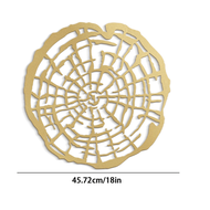 1 pc Metal Wall Decor Ornaments - Beautiful Contemporary Abstract Wall Carved Pendant. Suitable for