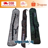 Kojima 100 CM Army Model Hard Single Fishing Rod Bag