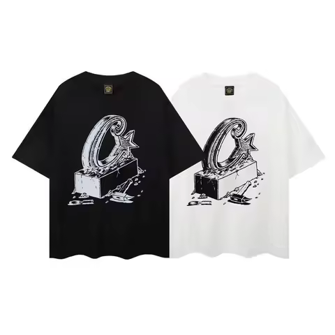 Alcatraz summer men's T-shirt short sleeve letter Logo print casual men's fashion short sleeve trend