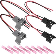 ECSiNG 2 Sets 2 Pin Car Ignition Coil Wiring Harness Adapter Kit C226914 Compatible with LT1 TPI TBI