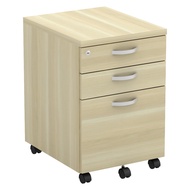 2D1F Mobile Pedestal | Pedestal Drawer | Q-YMP3 Boras Ash | Laci Drawer | Office Cabinet | Office Furniture |PKFurniture