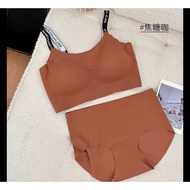 ((B 3-6) Jelly Seamless Vest Steel Ring Sports Sleeping Bra Shipped From Taiwan