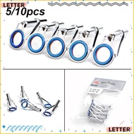 LETTER 5/10Pcs Eye Ceramic Ring High Quaility Stainless Steel 1-9# Tackle Box Accessories