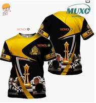 【Free Custom Name & Number】【DIY Custom Name】Personalized name chess 3D full-color shirt, customized 