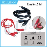 2 In 1 Aux Cable 3.5mm Jack AUX to Stereo - 2 In 1 Audio Cable
