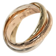 【日本直送】卡地亞 Trinity 12 號 戒指 3.5mm 寬版 K18 黃金 YG PG WG 約 7.46g CARTIER【二手】A 級