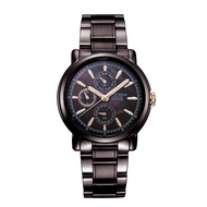 ARIES GOLD CHRONOGRAPH INSPIRE CONTENDER COFFEE STAINLESS STEEL B 7302 CF-BKRG WOMEN'S WATCH