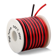 MILAPEAK 14 Gauge Silicone Wire Spool - 40 Feet, Ultra Flexible High Temp 200 deg C 600V, 14 AWG Str