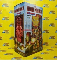 全新未開封 MEDICOM TOY BEARBRICK 400% SIZE MARVEL IRON MAN 3 IRON MAN MARK 42 DAMAGE VER. 鐵甲奇俠 MK42 戰損版