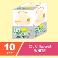 Mr. Gulaman Unflavored WHITE ( 1 BOX - 10 sachets / 25 grams each )