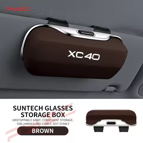 For Volvo XC40 XC60 XC70 XC90 V70 V60 V50 V40 S60 S80 Accessories Car Visor Sunglasses Glasses Case 