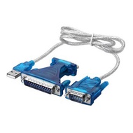 Usb to serial rs232 db9 db25 2in1 cable adapter - usb cable to rs-232 db25