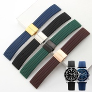 2024 High quality№✗ 蔡-电子1 Substitute Seiko No. 5 strap rubber SEIKO No. 5 Pilot Water Ghost silicone watch strap sweat-proof 20 22mm